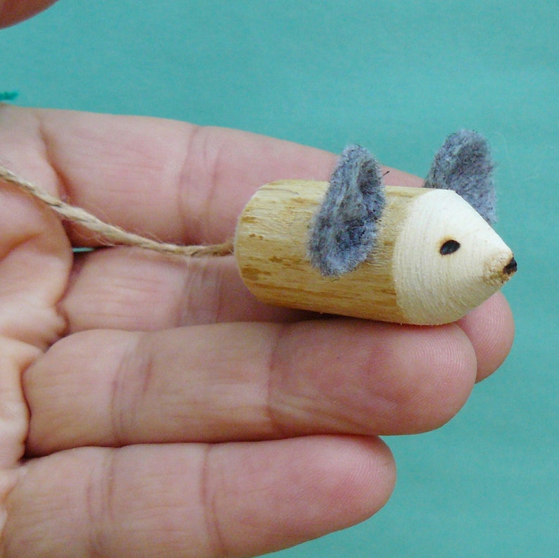 Cute mouse Wooden toys Mouse Waldorf toys Mouse miniature Etsy