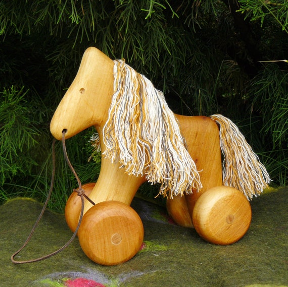 Wooden toy Horse Horse toys Waldorf toys Wooden Toys for Etsy