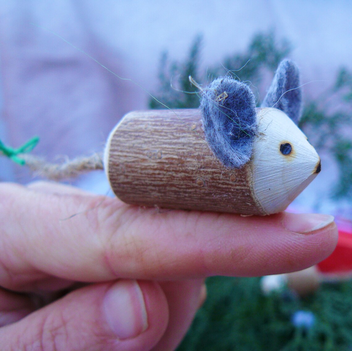 Cute mouse Wooden toys Mouse Waldorf toys Mouse miniature Etsy