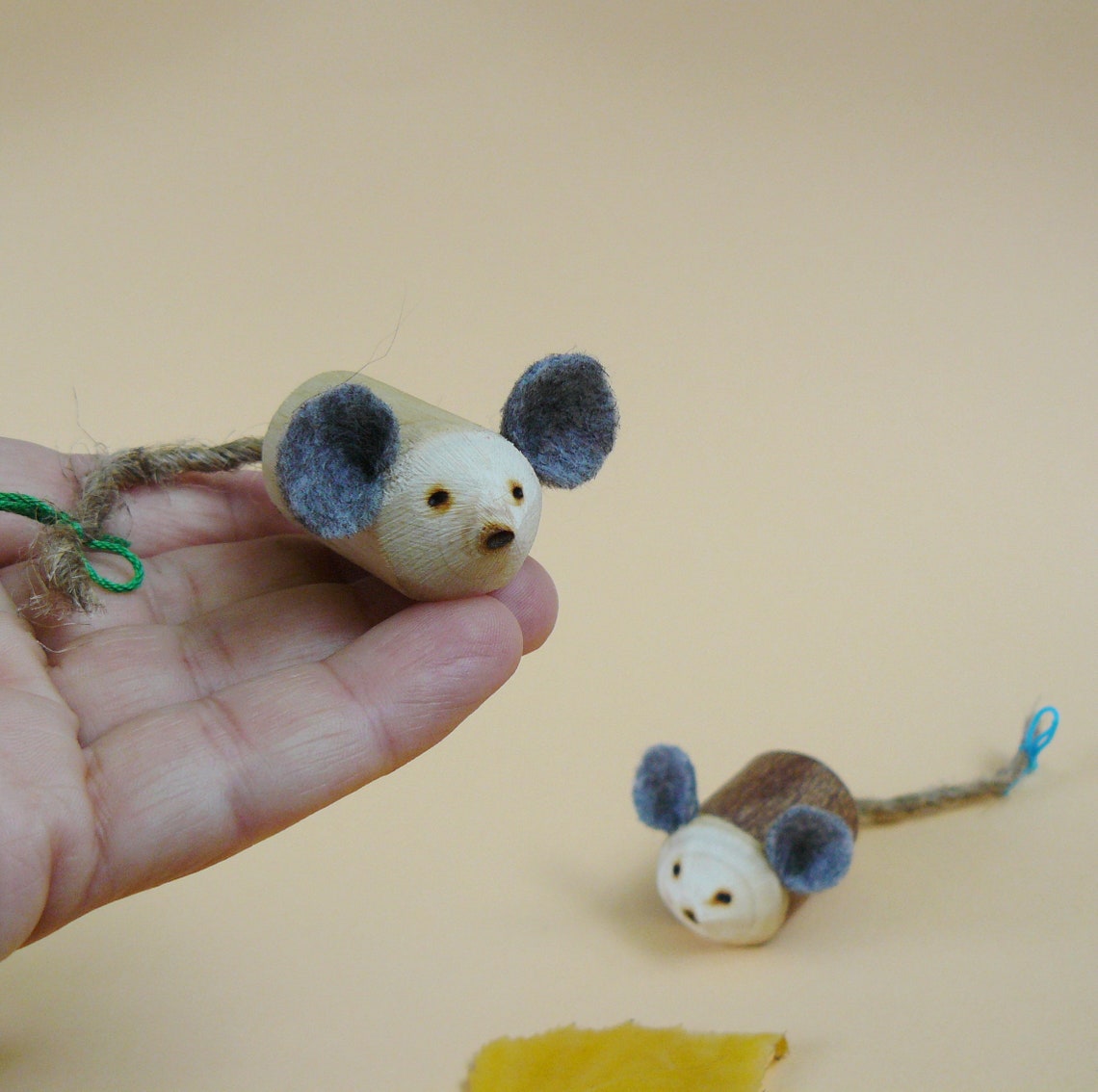 Cute mouse Wooden toys Mouse Waldorf toys Mouse miniature Etsy