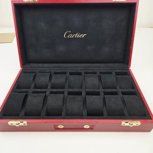 Vintage Cartier Large Display Box For 12 Watches