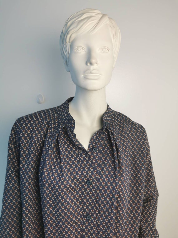 1960s 1970s Hildebrand Liberty wool long shirt dress … Gem