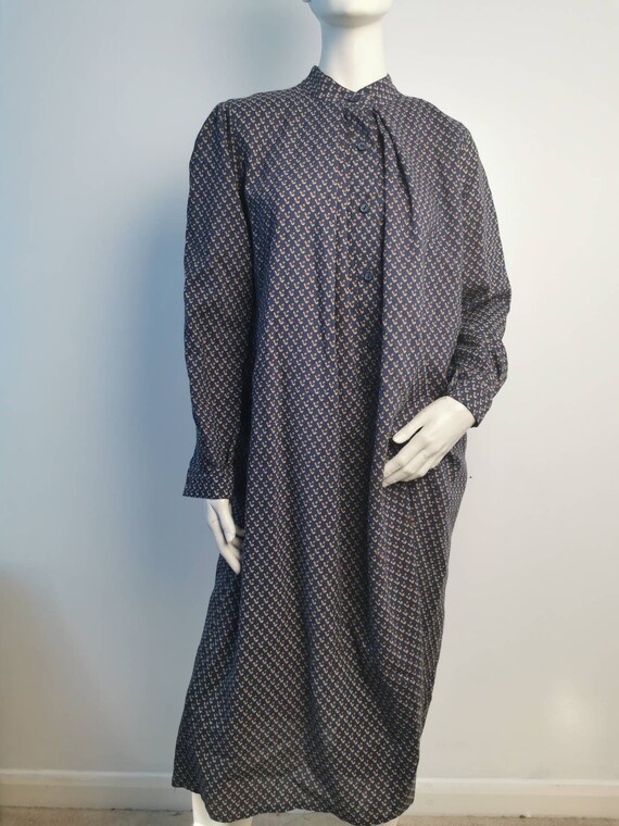 1960s 1970s Hildebrand Liberty wool long shirt dress … Gem