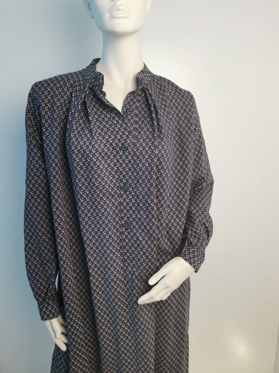 1960s 1970s Hildebrand Liberty wool long shirt dress … Gem