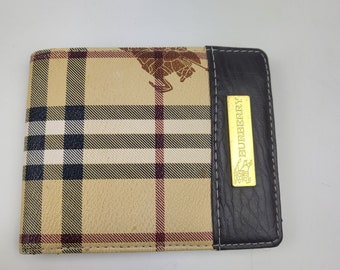 Vintage Burberry B-fold portemonnee novacheck