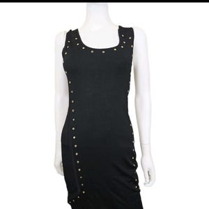 Authentic Versace Black Summer Dress It 40 Uk 8 Us 4 Eu 36 Y2K