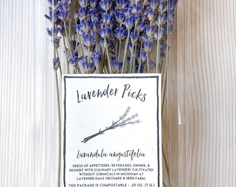 Culinary Lavender Picks: Michigan Grown, Deep Purple
