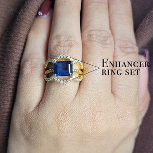 Curved Ring Set Cz Ring Enhancer Crystal Ring Wraps Minimalist Ring Tiara Ring Dainty Ring 925 Sterling Silver Ring Valentines Gift for her