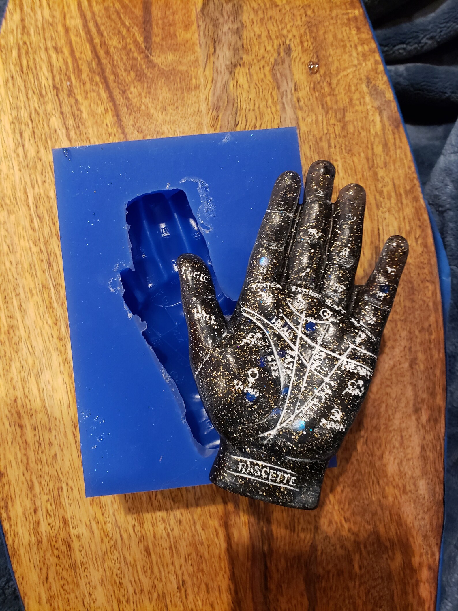 Palmistry Hand Silicone Mold Mould for Resin Artist Etsy