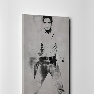 Andy Warhol Double Elvis [Ferus Type] Eco Leather Print REPRODUCTION, Made in Italy!