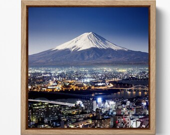 Mount Fuji, Fujiyama, Japan Leather Print/Mount Fuji Extra Large Print/Japan Multi Panel Print/Nature Print/Better than Canvas!