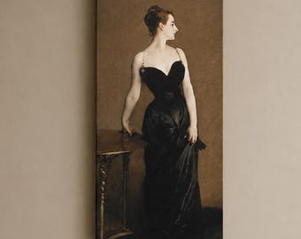 Madame X Canvas Wall Art, John Singer Sargent Portrait Print On Eco Leather