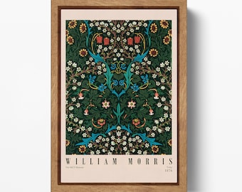 William Morris Tulip Print: Arts & Crafts Vegan Leather Wall Art