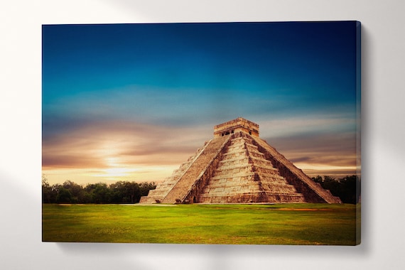 El Castillo Pyramid in Chichen Itza Yucatan Mexico Wall Art - Etsy