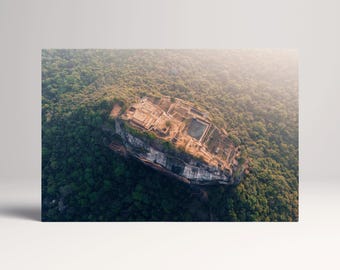 Sigiriya Lion Rock Sri Lanka PETA Approved Eco Leather Multi Panel Wall Art