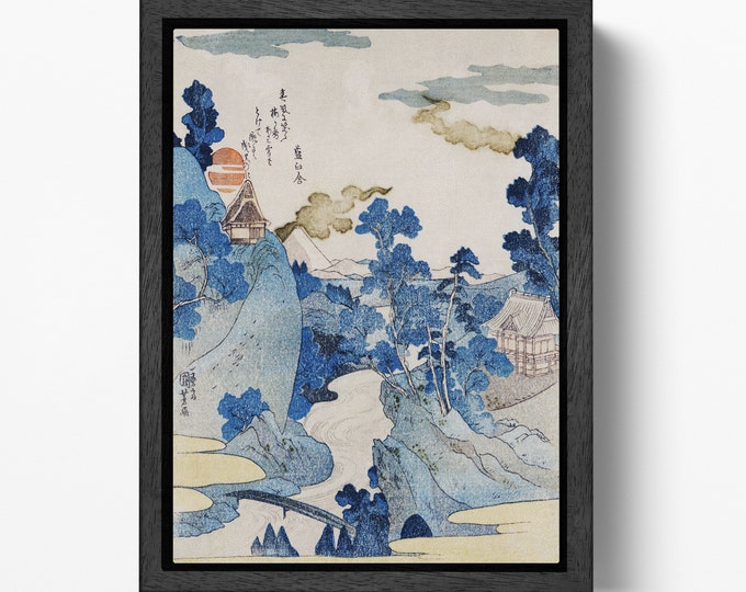 Fuji no Yukei by Utagawa Kuniyoshi Canvas Eco Leather Print, Made in Italy!