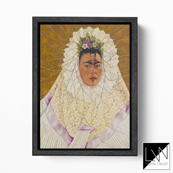 Autorretrato de Frida Kahlo como tehuana REPRODUCCIÓN Lienzo Etsy