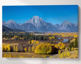 Grand Teton National Park Wyoming US Eco Leather Wall Art Frame Multi Panel