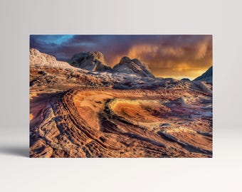 White Pocket Vermilion Cliffs Arizona Desert Eco Leather Canvas Multi Panel Wall Art