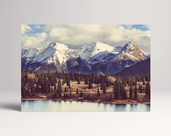 Colorado Needle Mountains Grenadier Range PETA Approved Eco Leather Canvas Triptych or Single