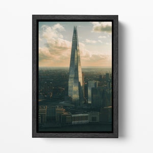 The Shard Londra canvas stampa da arredo su tessuto ecopelle Made in Italy