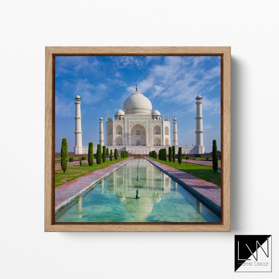 Taj Mahal Blue Sky 5 panel canvas Wall Art Home Decor Poster Print