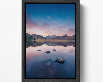 Lake District Blea Tarn Eco Leather Wall Art Frame