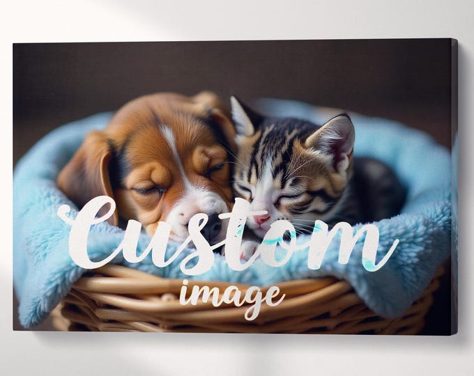 Custom Eco Leather Photo Print: Personalized Wall Art, Handmade in Italy