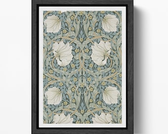 Pimpernel by William Morris Vintage Floral Wall Art PETA Approved Vegan Leather Print
