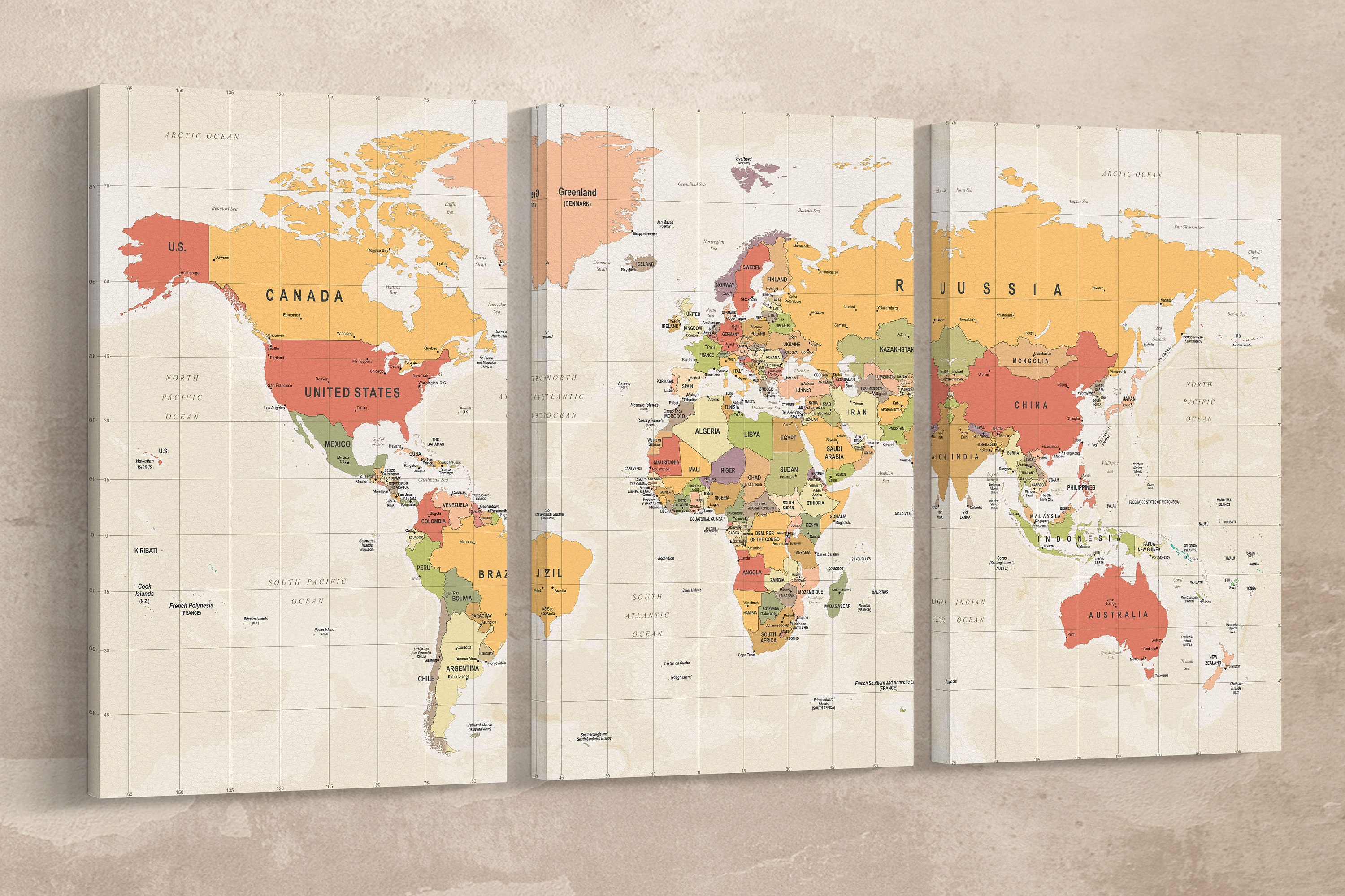 Push Pin Travel Map Large World Map Canvas World Map With 