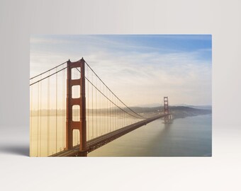 Golden Gate Bridge San Francisco PETA Approved Eco Leather Multi Panel Wall Art