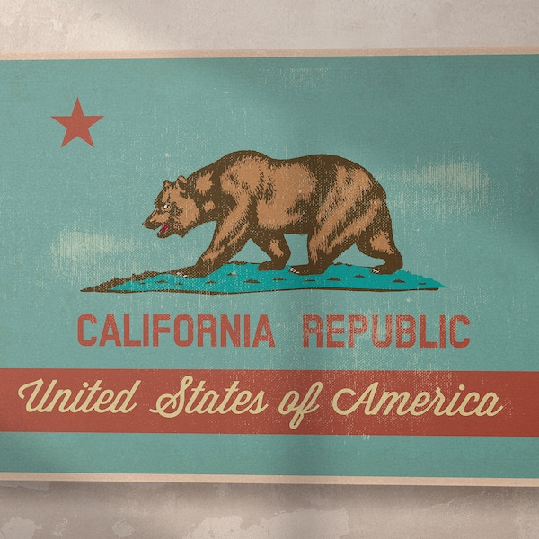California Republic Vegan Leather Wall Art: Made in Italy