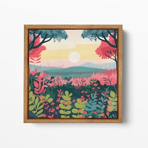 Boho Sunset Bliss Stampa su Ecopelle Made in Italy