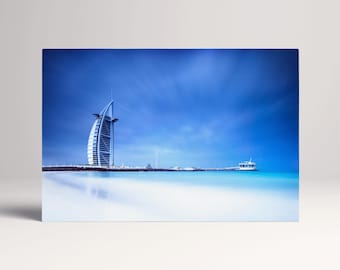 Burj Al Arab Dubai Hotel PETA Approved Eco Leather Single Triptych Wall Art
