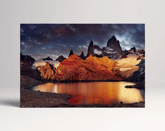 Patagonia Argentina Laguna de Los Tres PETA Eco Leather Multi Panel Wall Art