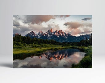 Grand Teton National Park PETA Approved Faux Leather Wall Art