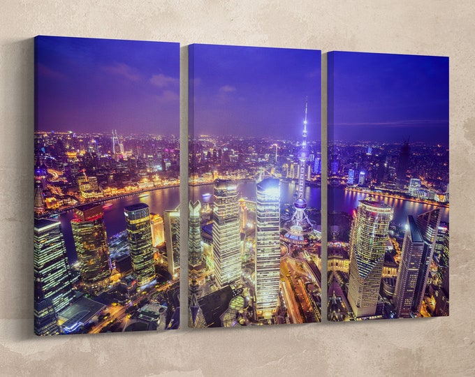 World cities - Lwhomedecor - Wall art canvas ready to hang