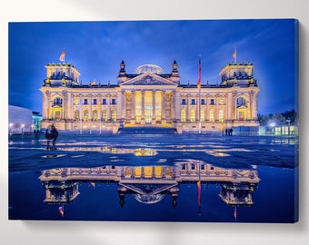 Berlin Reichstag Building PETA Approved Faux Leather Wall Art