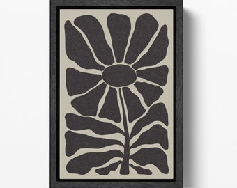 Groovy Hippie Flower Retro 70s PETA Approved Eco Leather Single Double Wall Art