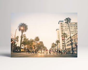 Santa Monica Ocean Avenue California PETA Approved Eco Leather Multi Panel Wall Art