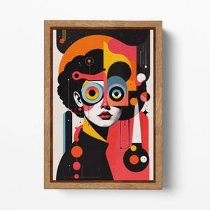 Dada Mechanica : impression sur toile d'art mural Surreal Echoes en cuir écologique