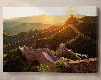 Great Wall of China Eco Leather Wall Art Print