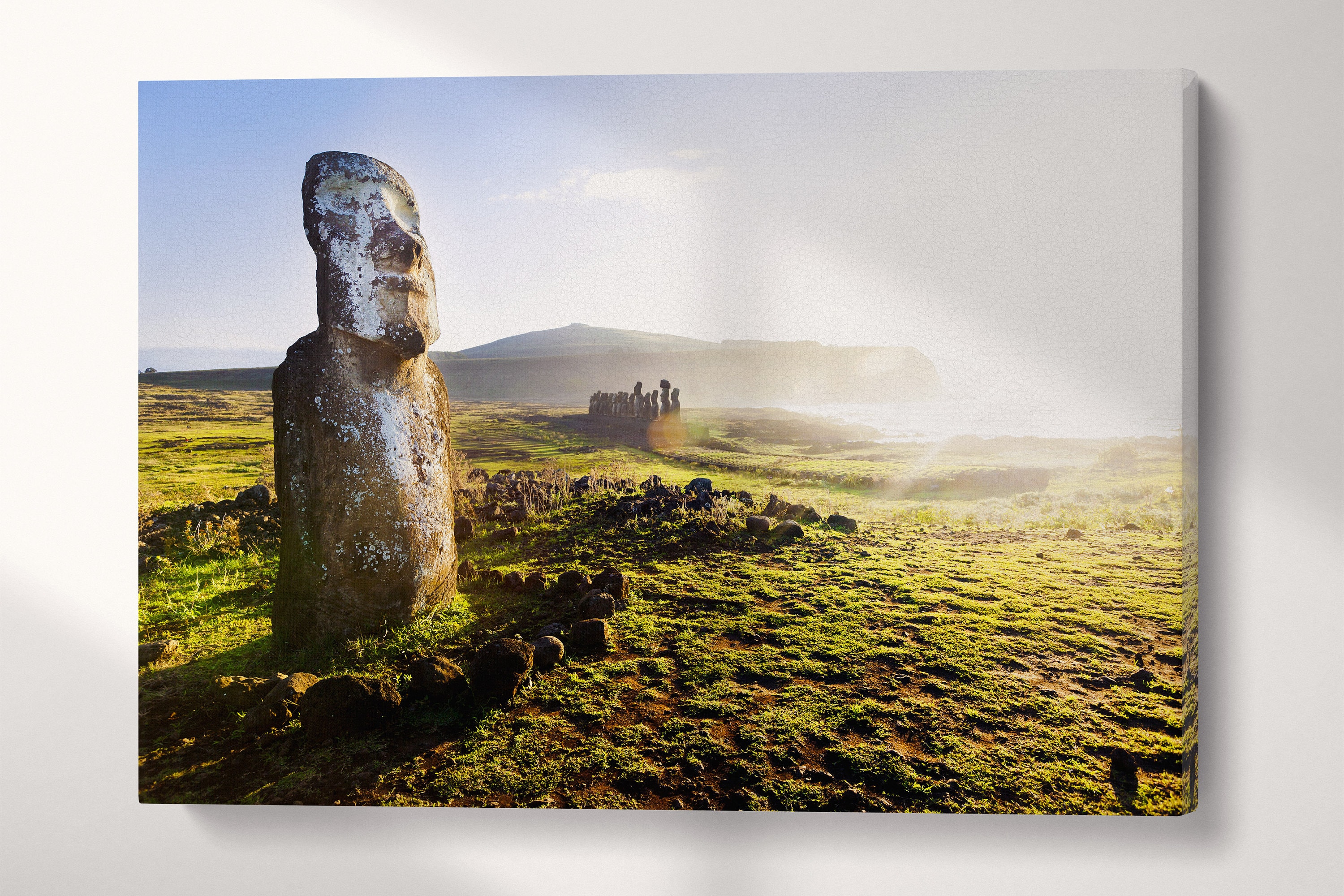 Moai Emoji Framed Prints for Sale