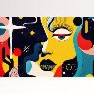 Dada Mirage : la rencontre surréaliste Impression sur toile d'art mural