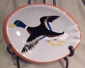 Stangl Large Duck Hunting Theme Ashtray