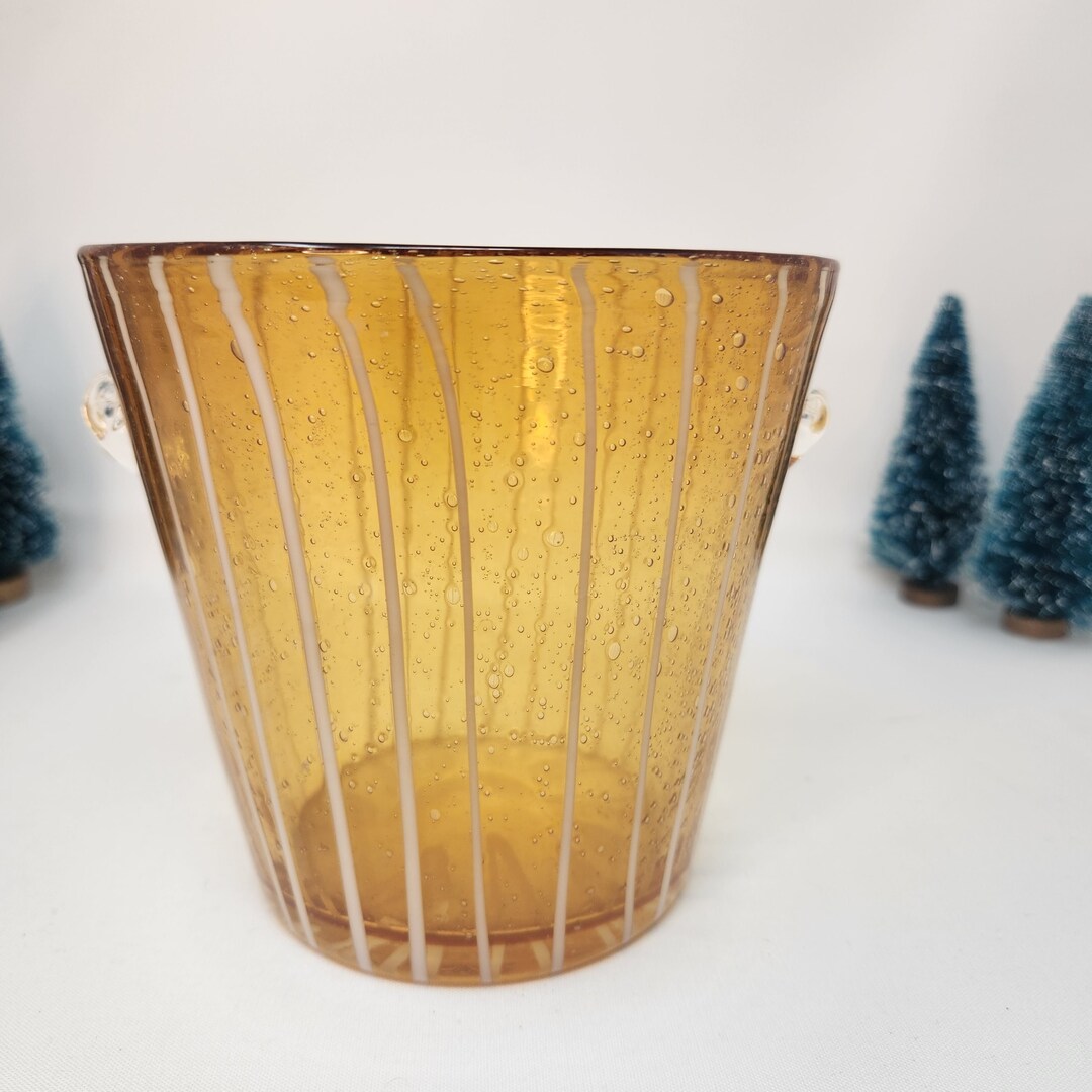 Vintage Venini for Disaronno Italian Art Glass Ice Bucket Etsy