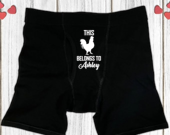 Valentines Day Gift Boyfriend, Mens Underwear, Gift for Husband, Personalized Mens Underwear, Mens Custom Boxers Valentines Gift for Husband