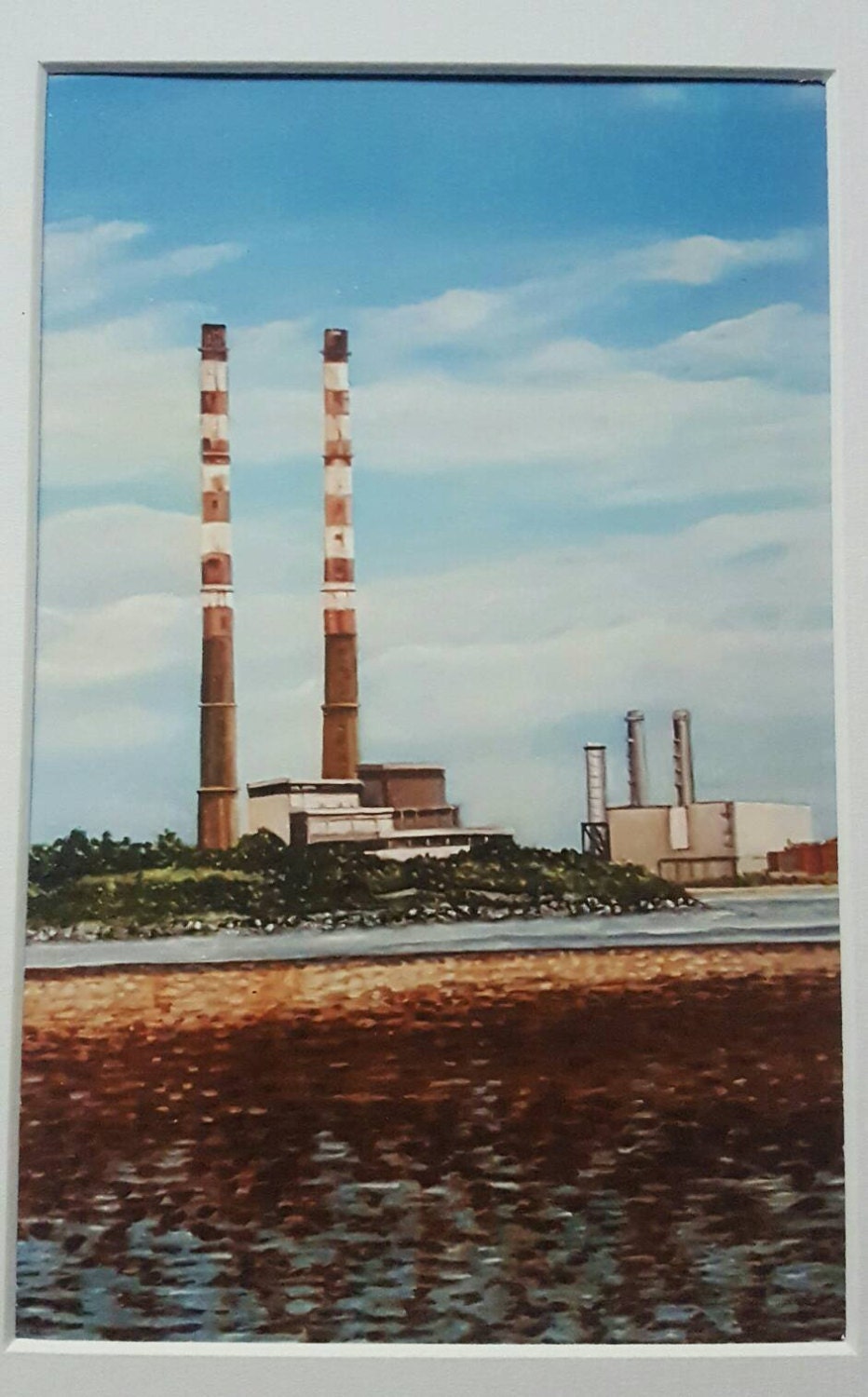 Poolbeg Chimneys Ringsend Dublin seascape dublin sandymount Etsy