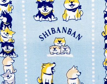 Shibanban Japanese Dog Fabric Made in Japan