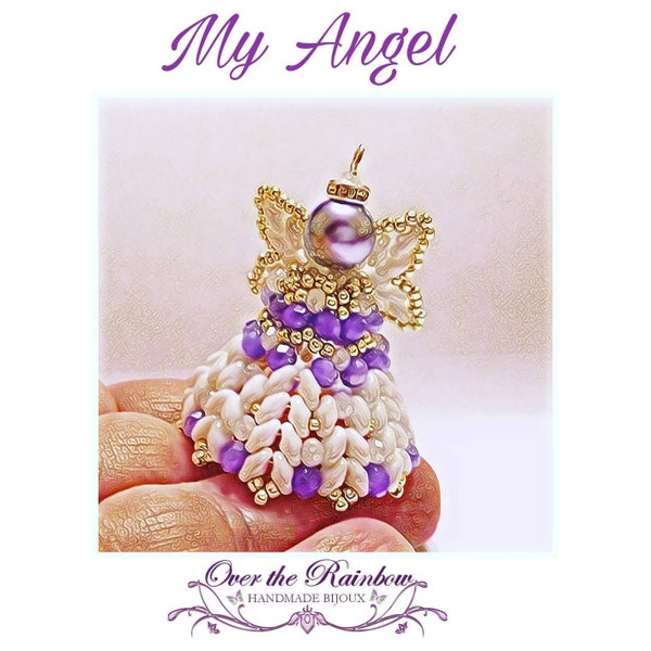 Tutorial angelo perline, schema perline, PDF - my ANGEL beading tutorial